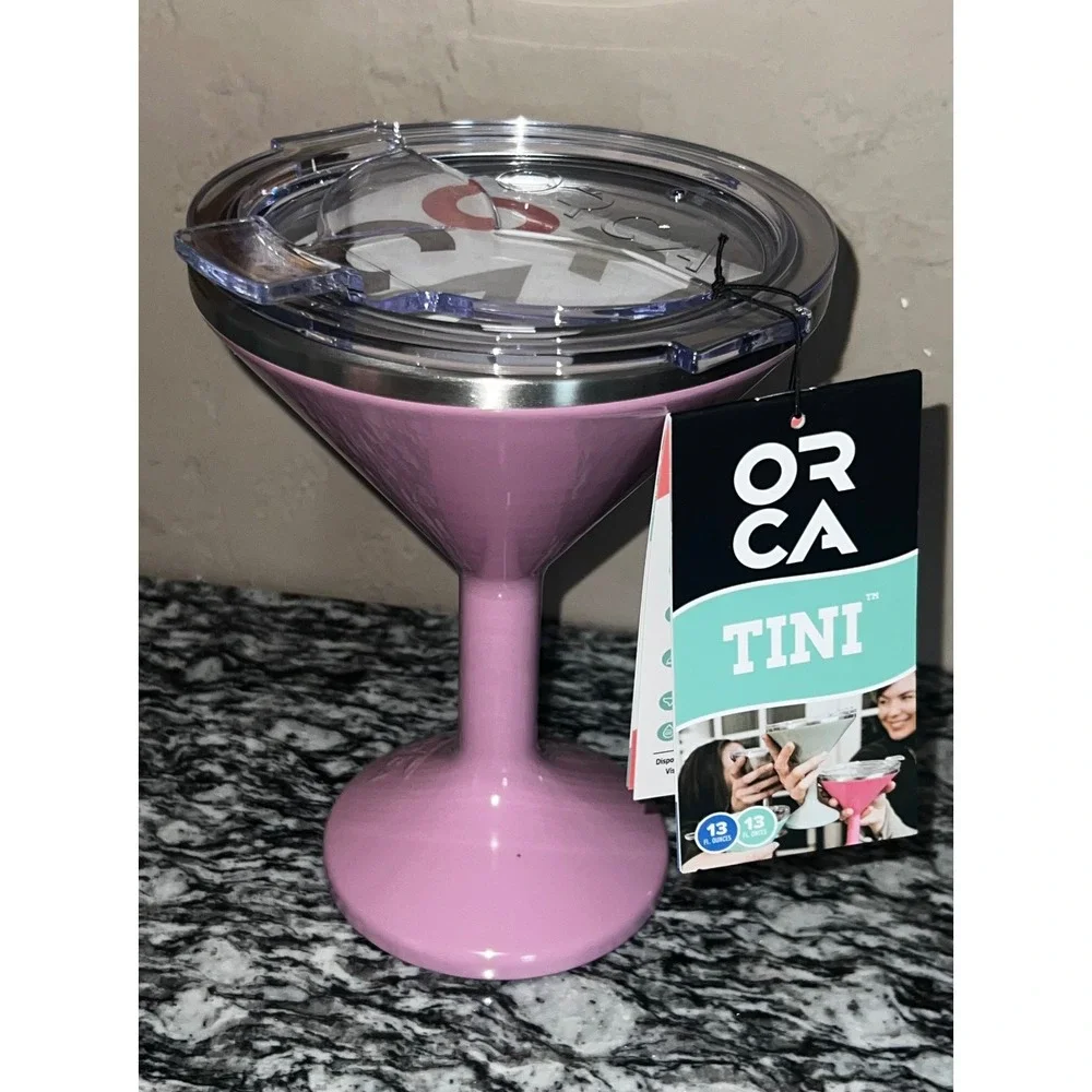 ORCA Tini Martini Tumbler 13oz Pink New With Tags‎ Insulated Stainless SET OF 4